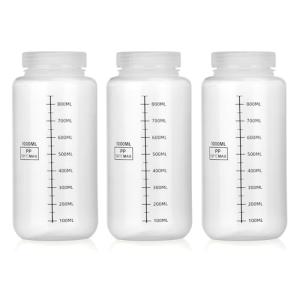 Kestun 32oz Wide Mouth Plastic Lab Bottles