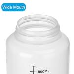 Kestun 32oz Wide Mouth Plastic Lab Bottles