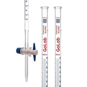GoLab 50ml Class A Burette with PTFE Stopcock
