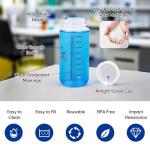 16oz Graduated Plastic Lab Bottles with Caps