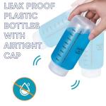 16oz Graduated Plastic Lab Bottles with Caps