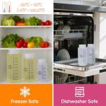 16oz Graduated Plastic Lab Bottles with Caps