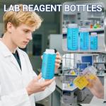 16oz Graduated Plastic Lab Bottles with Caps