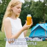 16oz Graduated Plastic Lab Bottles with Caps