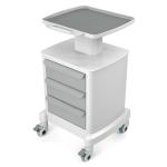 Mobile Medical Trolley Cart with Anti-Slip Mat