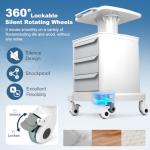 Mobile Medical Trolley Cart with Anti-Slip Mat