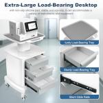 Mobile Medical Trolley Cart with Anti-Slip Mat
