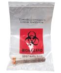 Biohazard Bags 15x25 cm with Red Print, 100 Count