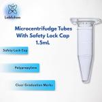 1.5mL Safe Lock Microcentrifuge Tubes - 500 Pack