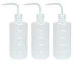 KIGITIK 3-Pack 500ml Plastic Squeeze Wash Bottles