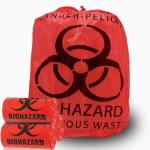 Heavy-Duty Biohazard Waste Bags, 50 Pack