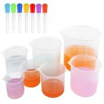 21PCS Plastic Beaker Set with Droppers