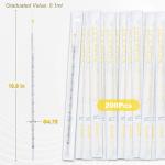 Sterile 1mL Yellow Serological Pipettes, Pack of 200