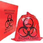 20 Pack Red Biohazard Waste Disposal Bags 42x51 cm