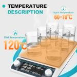 JOANLAB 6-Position Magnetic Stirrer Hot Plate