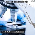 Offset Handle Serrated Stainless Steel Lab Forceps 5.5