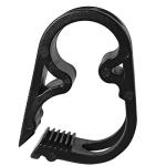 6-Pack Adjustable Plastic Tubing Clamps - Black