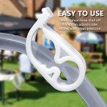 6-Pack Adjustable Plastic Tubing Clamps - Black