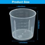 12 Pack 30ml Plastic Graduated Beaker Set