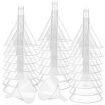 24 Pcs Clear Plastic Funnels with Long Spout