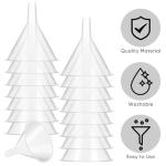 24 Pcs Clear Plastic Funnels with Long Spout