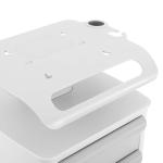 Portable 3-Drawer Mobile Lab Trolley with Wheels