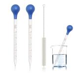 Glass Pipettes Dropper Set with Cleaning Brush