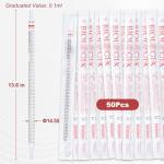 25mL Sterile Red Serological Pipettes, 50-Pack