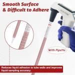 25mL Sterile Red Serological Pipettes, 50-Pack