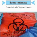 Heavy-Duty Biohazard Waste Bags, 50 Pack