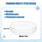 Stackable Clear Plastic Petri Dishes with Lids
