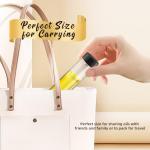 50 Pack Glass Essential Oil Bottles with Caps