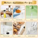 50 Pack Glass Essential Oil Bottles with Caps