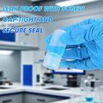 Plastic Sample Bottles with Caps - 5 Pack