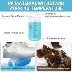 34oz Wide Mouth Plastic Lab Bottles, 3 Pcs