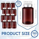SiliFine 12 Pack Amber Reagent Bottles 150ml