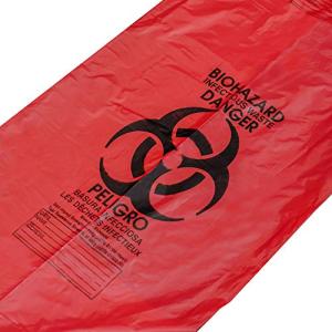 Red Biohazard Bags 40" x 46" - Case of 100