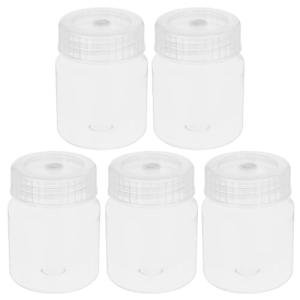 VOSAREA 5-Pack Airtight Wide Mouth Lab Bottles