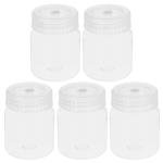 VOSAREA 5-Pack Airtight Wide Mouth Lab Bottles