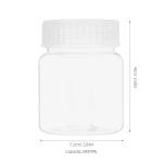 VOSAREA 5-Pack Airtight Wide Mouth Lab Bottles