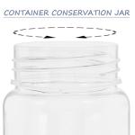 VOSAREA 5-Pack Airtight Wide Mouth Lab Bottles