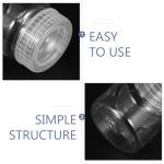 VOSAREA 5-Pack Airtight Wide Mouth Lab Bottles