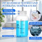 2 Pack 8oz Wide Mouth Plastic Bottles with Lids