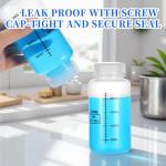 2 Pack 8oz Wide Mouth Plastic Bottles with Lids