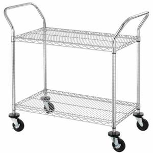 NSF Heavy Duty Wire Utility Cart with Wheels