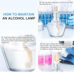 Annhua 150ML Alcohol Burner with Wicks & Droppers