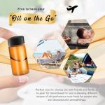 Amber Glass Essential Oil Bottles - 100 Pack