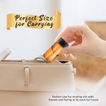 Amber Glass Essential Oil Bottles - 100 Pack