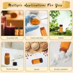 Amber Glass Essential Oil Bottles - 100 Pack