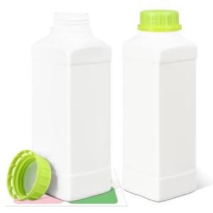 34oz Plastic Lab Reagent Bottle with Caps - 2 Pack